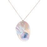 Collier perle en or blanc Collier perle en or blanc