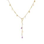 Collier pierres fines or jaune 6. 74g