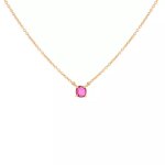 Collier rubis 0. 43 carat or jaune 2. 92g