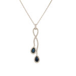 Collier saphirs 0. 35
