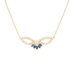 Collier saphirs 0. 40 carat et diamants 1. 13 carat or jaune 5. 28g Collier saphirs 0. 40 carat et diamants 1. 13 carat or jaune 5. 28g