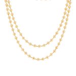 Collier sautoir maille boules or jaune 21. 44g
