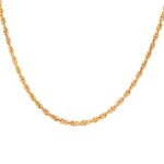 Collier sautoir torsad or jaune 21. 88g