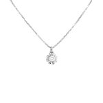 Collier vintage diamant 0. 23 carat or blanc 5. 04g