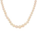 Collier vintage perles de culture or jaune 20. 39g