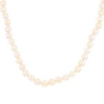 Collier vintage perle de culture or jaune 25. 39g