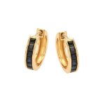 Cr�oles saphirs 0. 84 carat or jaune 2. 76g