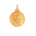 Mdaille augis vierge or jaune 2. 63g