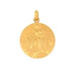 M�daille scapulaire or jaune 4. 40g