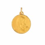 M�daille vierge marie or jaune 1. 90g