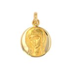 Mdaille vierge marie or jaune 2. 18g