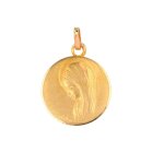 M�daille vierge marie or jaune 2. 51g