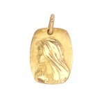 M�daille vierge marie or jaune 2. 78g