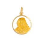 M�daille vierge marie or jaune 3. 25g