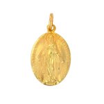 Mdaille vierge marie or jaune 3. 35g