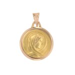 M�daille vierge marie or jaune 3. 89g