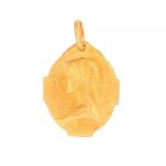 Mdaille vierge marie or jaune 3. 99g