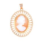 Médaille vintage camée or jaune 5. 79g Médaille vintage camée or jaune 5. 79g
