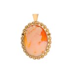 Pendentif camée en or jaune 22. 21 g Pendentif camée en or jaune 22. 21 g