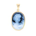 Pendentif camée or jaune 6. 69g Pendentif camée or jaune 6. 69g