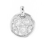 Pendentif coeurs diamants 0. 26 carat or blanc 11. 18g