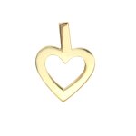 Pendentif coeur or jaune 3. 02g