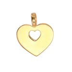 Pendentif coeur sign� poiray or jaune 3. 65g