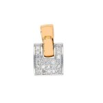 Pendentif diamants 0. 10 carat 2 ors 2. 99g