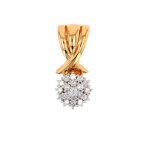 Pendentif diamants 0. 49 carat 2 ors 5. 73g