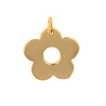 Pendentif fleur or