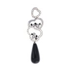 Pendentif isabelle langlois diamants 0. 25 carat et pierres fines or blanc 4. 09g Pendentif isabelle langlois diamants 0. 25 carat et pierres fines or blanc 4. 09g