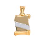 Pendentif parchemin 2 ors 3. 50g