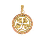 Pendentif perle or
