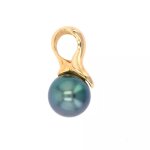 Pendentif perle de tahiti or jaune 2. 67g
