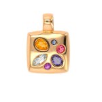 Pendentif pierres fines or jaune 3. 45g Pendentif pierres fines or jaune 3. 45g
