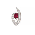 Pendentif rubis 0. 45