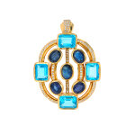 Pendentif saphirs,
