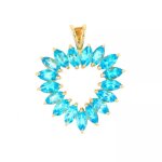 Pendentif topazes 2. 72 carats or jaune 3. 79g Pendentif topazes 2. 72 carats or jaune 3. 79g
