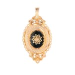 Pendentif vintage cassolette or jaune 7. 88g