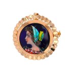 Pendentif vintage mail or jaune 3. 75g