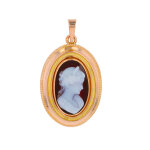 Pendentif vintage or jaune camée 6. 39g Pendentif vintage or jaune camée 6. 39g