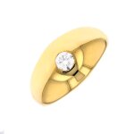 Solitaire jonc diamant 0. 30 carat or jaune 8. 64g Solitaire jonc diamant 0. 30 carat or jaune 8. 64g