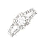Solitaire mauboussin chance of love n3 diamants 0. 51 carat