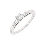 Solitaire mauboussin courtisane diamants 0. 23 carat