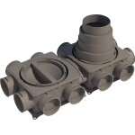 Bosch accessoire pour ventilation r�sidentielle vk 125 - h caisson de distribution d'air en plastique, ...