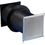 Bosch accessoire de ventilation r�sidentielle wg 160 - 2 travers�e murale d: 160mm, acier inoxydable ...