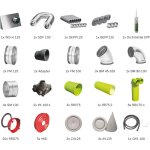 Bosch pack de ventilation r�sidentielle bopa ve302, pack de distribution d'air � conduits ronds, 90 m�, ...