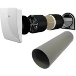 Bosch ventilation d�centralis�e v2000d 43 / k kit complet : avec tube de montage, grille ext�rieure - ...