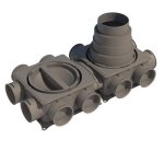 Buderus vk125 - 2h verteiler 2 - lagig horizontal 2 - lagig, horizontal f�rrund - u. flachkanals. - 7738100819 ...