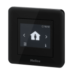 Helios kwl - be touch noir - panneau de commande à écran tactile encastré - 20244 Helios kwl - be touch noir - panneau de commande à écran tactile encastré - 20244